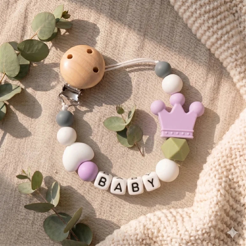Personalized Name Pacifier Clip