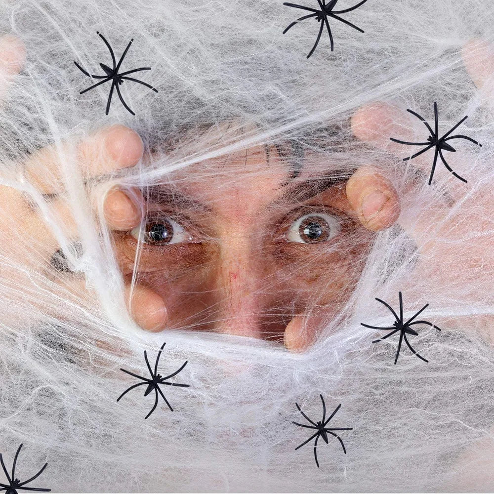 1200 sqft 1400 sqft Halloween Spider Webs Decorations with