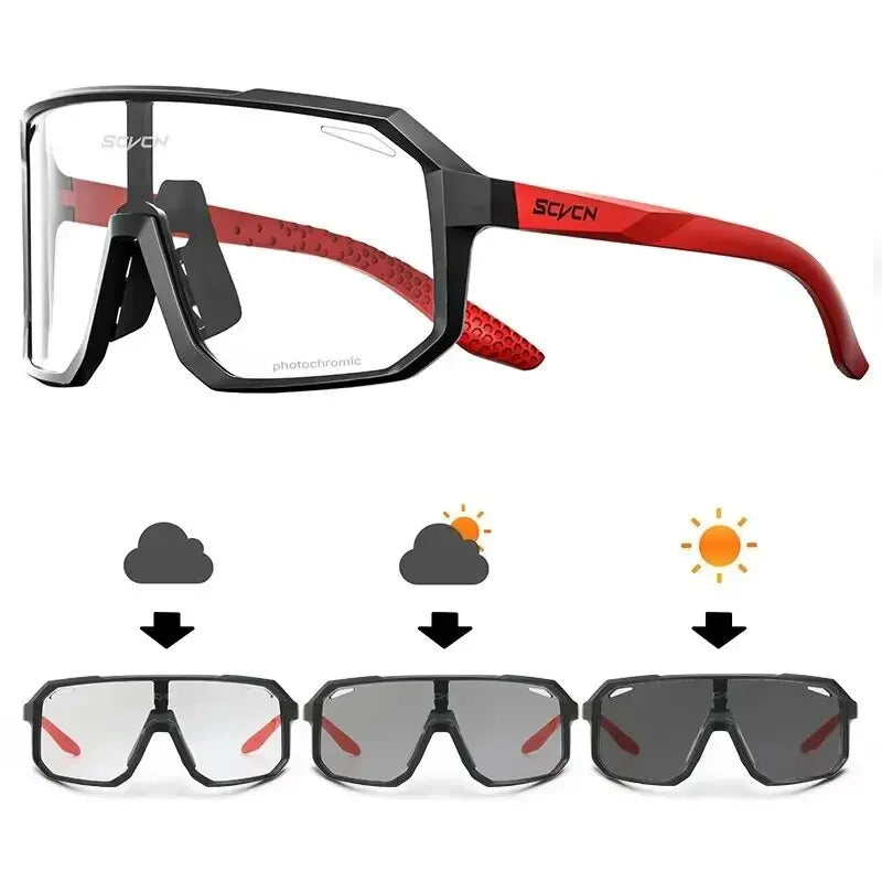 Cycling Glasses Photochromic Sunglasses Men Women Mountain Bike Road