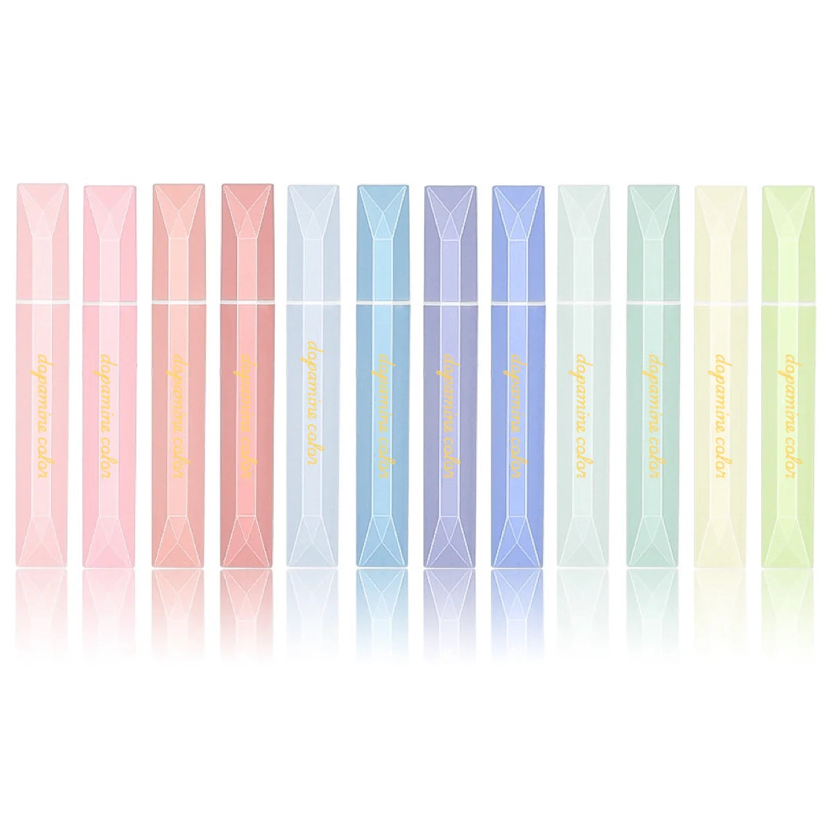 Quadrilateral Highlighter Pens - Vibrant Random Colors