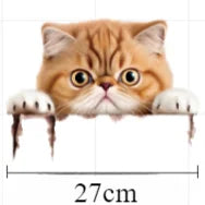 Cat Peeping Wall Stickers Living Room Children Bedroom Home Decoration DIY Cartoon Animal Wallpaper Removable Vinyl Decals