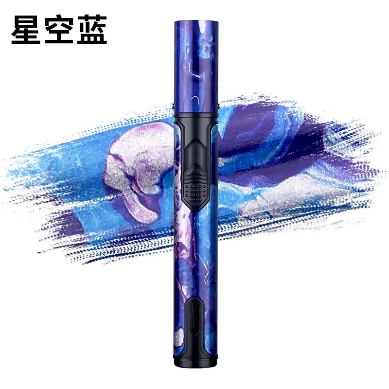 HONEST Metal Windproof Lighter Refillable Pen Torch Lighter Jet Flame Butane Lighter Kitchen BBQ Candle Camping Men's Gadget