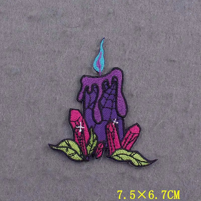 Devil Patch Iron On Patches For Clothing Thermoadhesive Patches On Clothes DIY Gothic Embroidery Patch Stripe Badges On Backpack