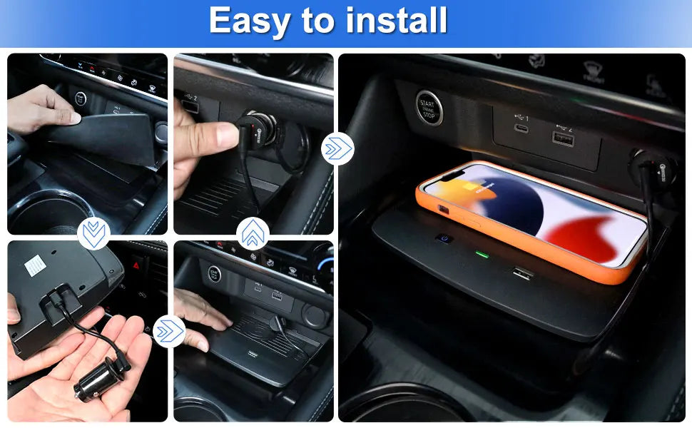 For Nissan Rogue T33 2021 2022 2023 2024 Car Wireless Charger Qi Car Mobile Phone Wireless Charging Pad Interior Accessories