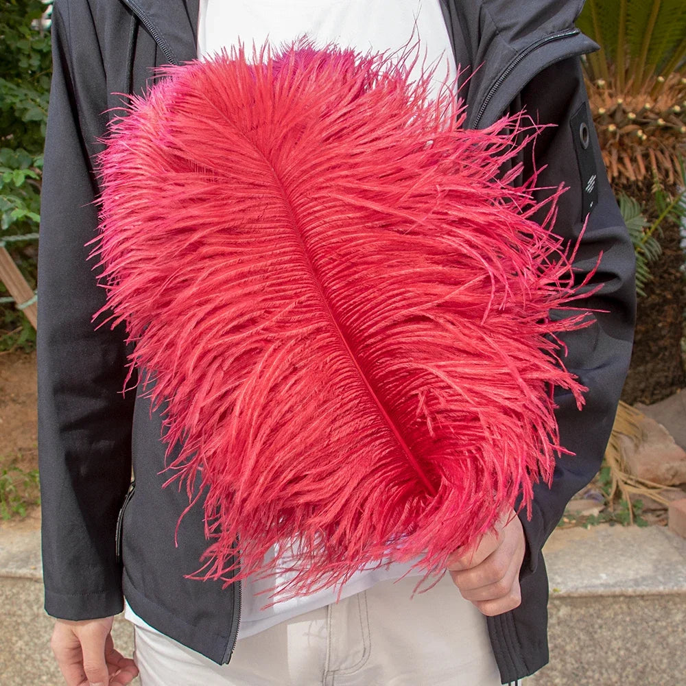 Wholesale 10PCS Natural Ostrich Feathers 15-55cm for Crafts Wedding Party Home Decor Ostrich Plumes Table Centerpiece Feather
