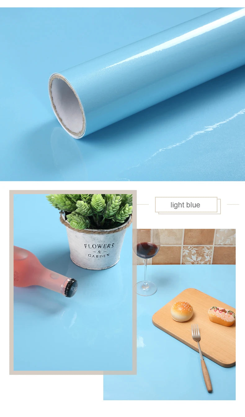 PVC DIY Waterproof Oil-proof Wall Stickers Self-Adhesive Marble Wallpaper Cabinets Countertop Bathroom Desktop Renovation Films
