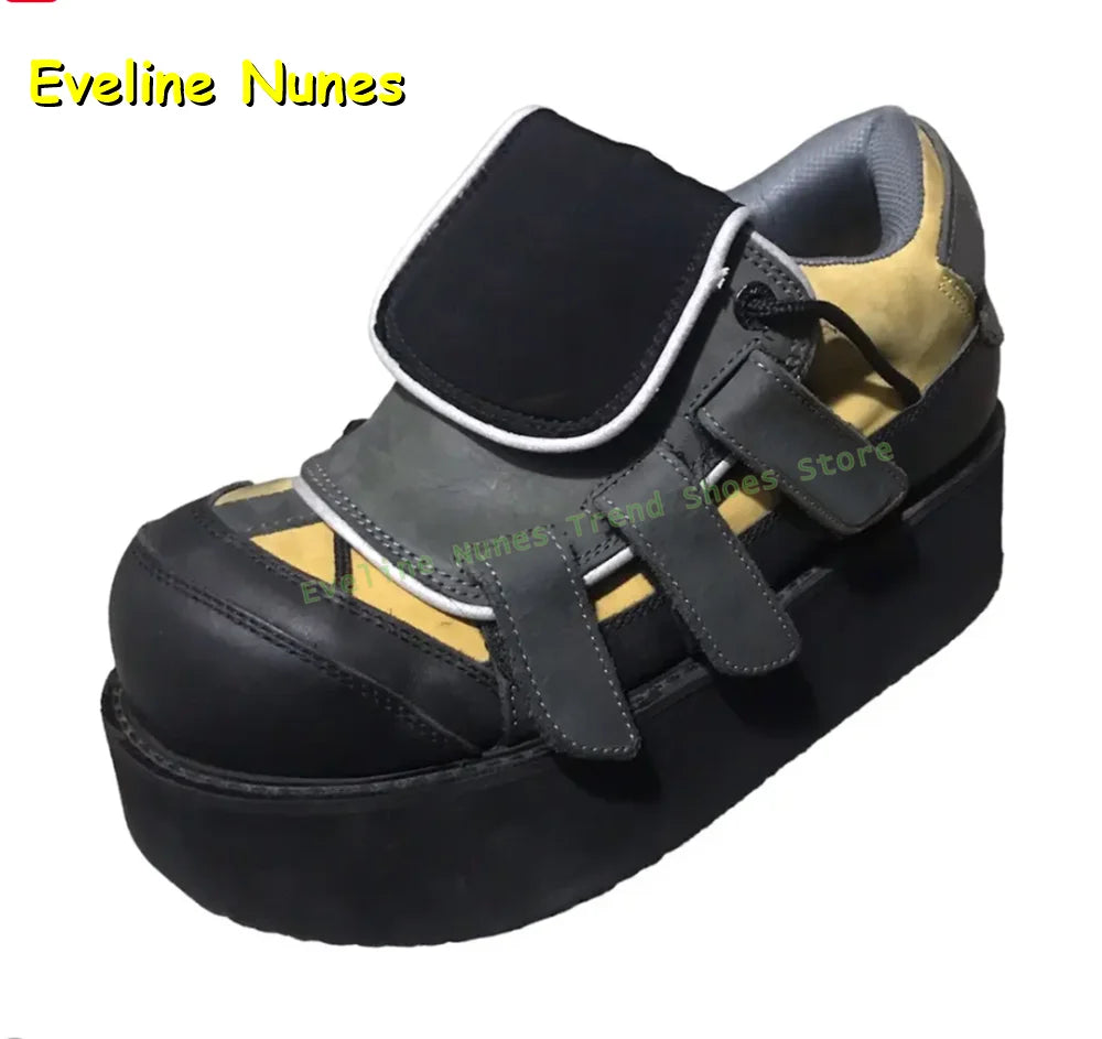 Streetwear Y2K Street Style Trend for Women's Chunky Sole Hook and