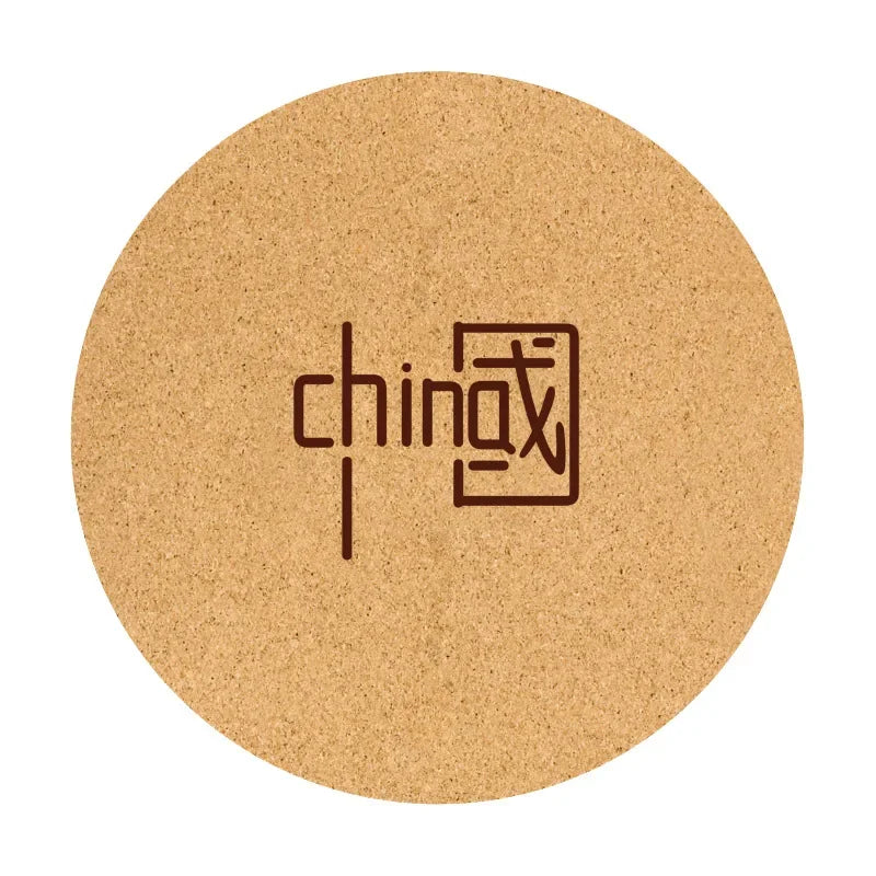 68cm Cork Natural Rubber Mat 5mmThickened Meditation Cushion Sitting Cushion Round Flat Yoga Mat Sweat-absorbent Breathable