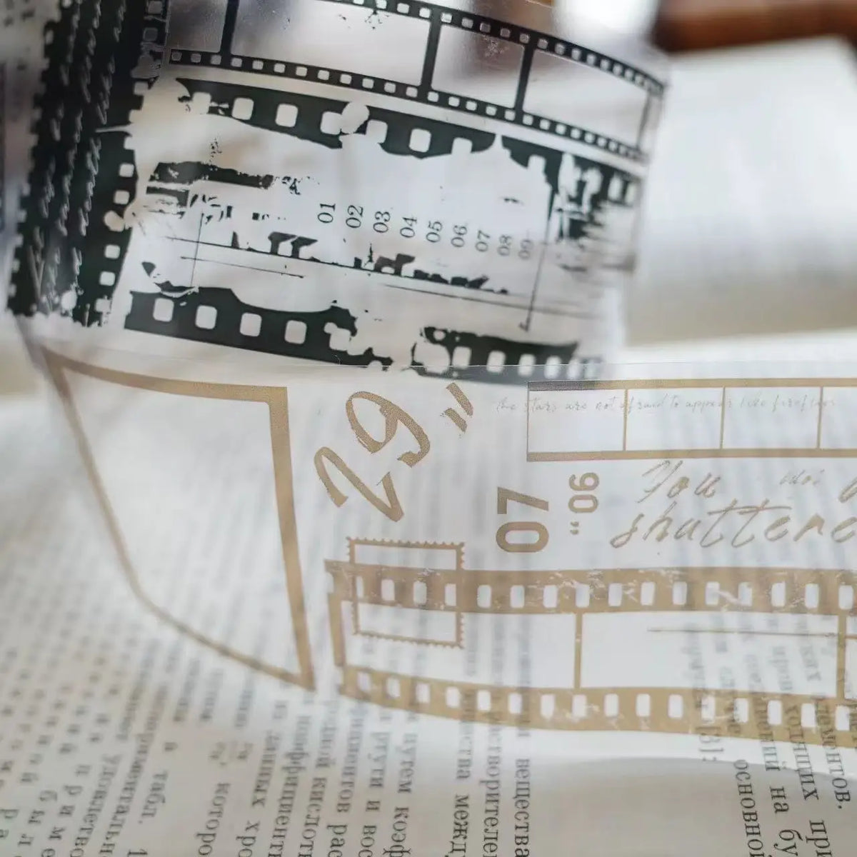 YiEr Studio Vintage Memories Of The Past Film Washi PET Tape Planner DIY Card Making Scrapbooking Plan Decorative Sticker