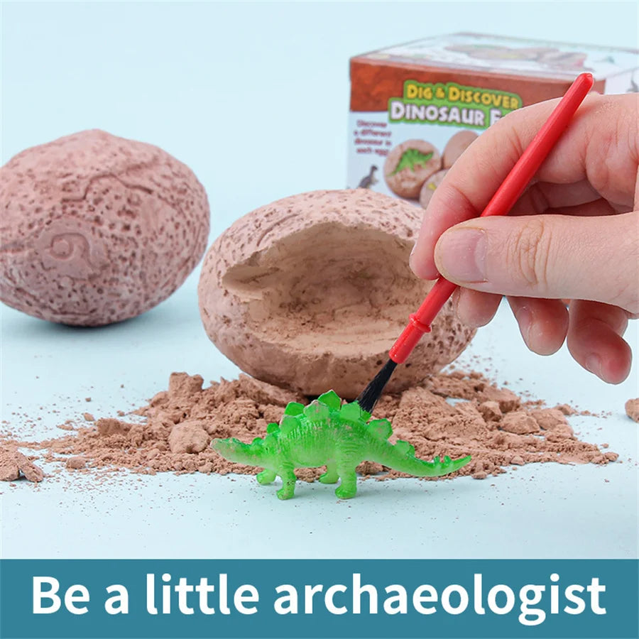 SUNPAO Educational toys dinosaur eggs archaeological excavation tool treasure