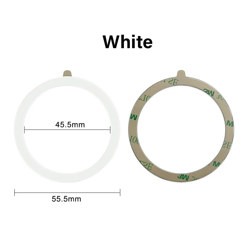 Colourful Silicone MagSafe Metal Ring Universal Sticker Support Wireless Charger Magnetic Patch Sheet for IPhone 12-17 Series