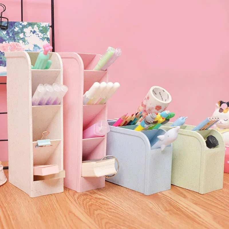 1pc Multi-Layer Pen Holder & Cosmetic Brush Storage Holder - Perfect for Office & School Supplies Pen Organizer Desk Organizer