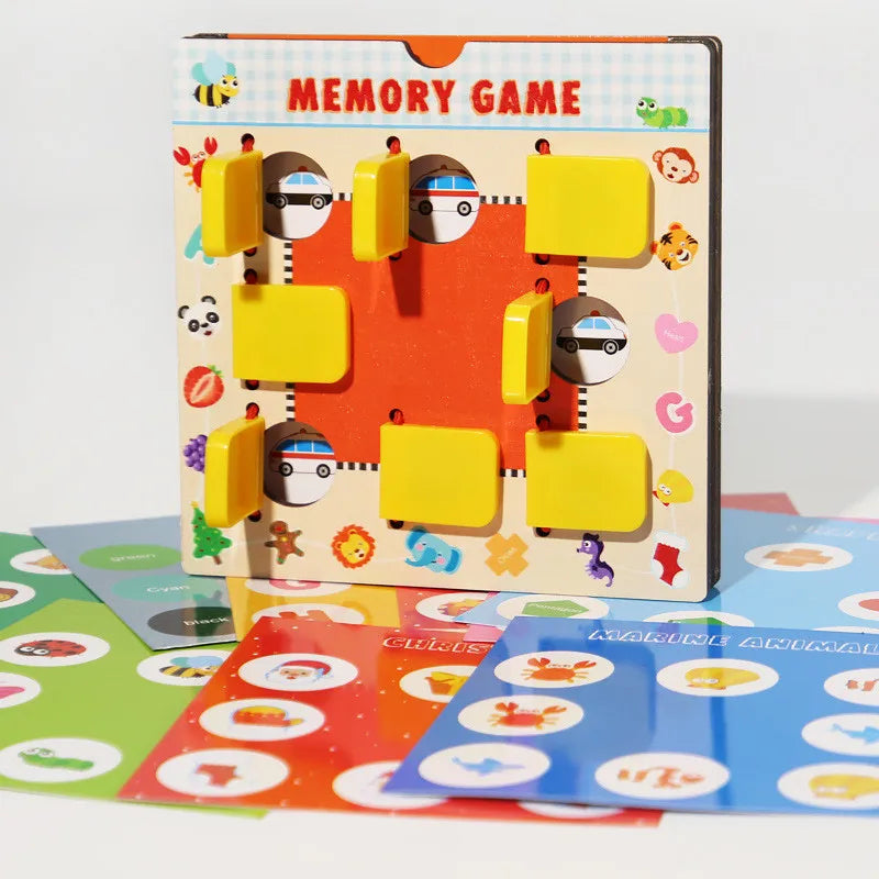 Montessori Memory Board Games Kid Creative Toy Pattern Matching Logice Thinking Brain Intellectual Challenge Game Educatioon Toy