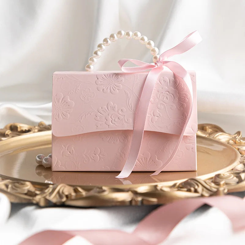 5pcs Ins Flower Candy Box Mini Packaging Bags Paper Box for Gift Set Box Small Gift Bags Wedding Favors Party Decor