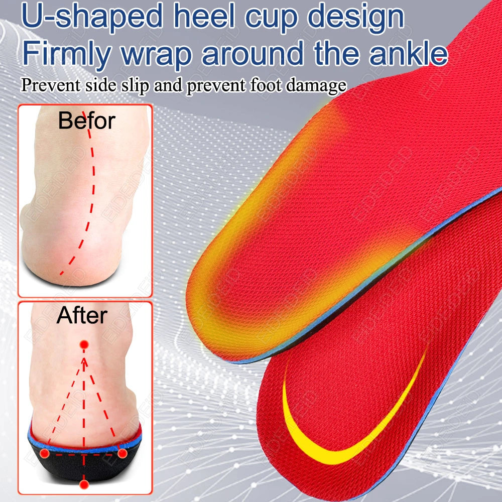 Memory Form Insoles Orthopedic Insoles Flat Foot Arch Support Insole Shoe Pad Inserts Accessoire Chaussure Inlegzolen Palmilha