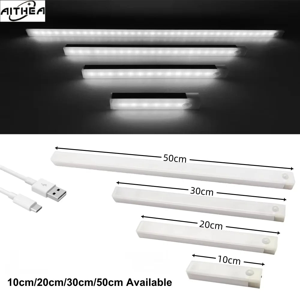 Aithea Motion Sensor LED Cabinet Light USB Rechargeable LED Under