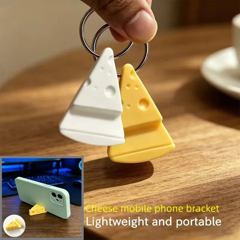 Portable Cheese-Shaped Phone Holder/Hanging/Outdoor Pocket/Desktop Phone Holder/Portable