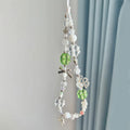 Lucky Clover Beaded Phone Charm Keychain
