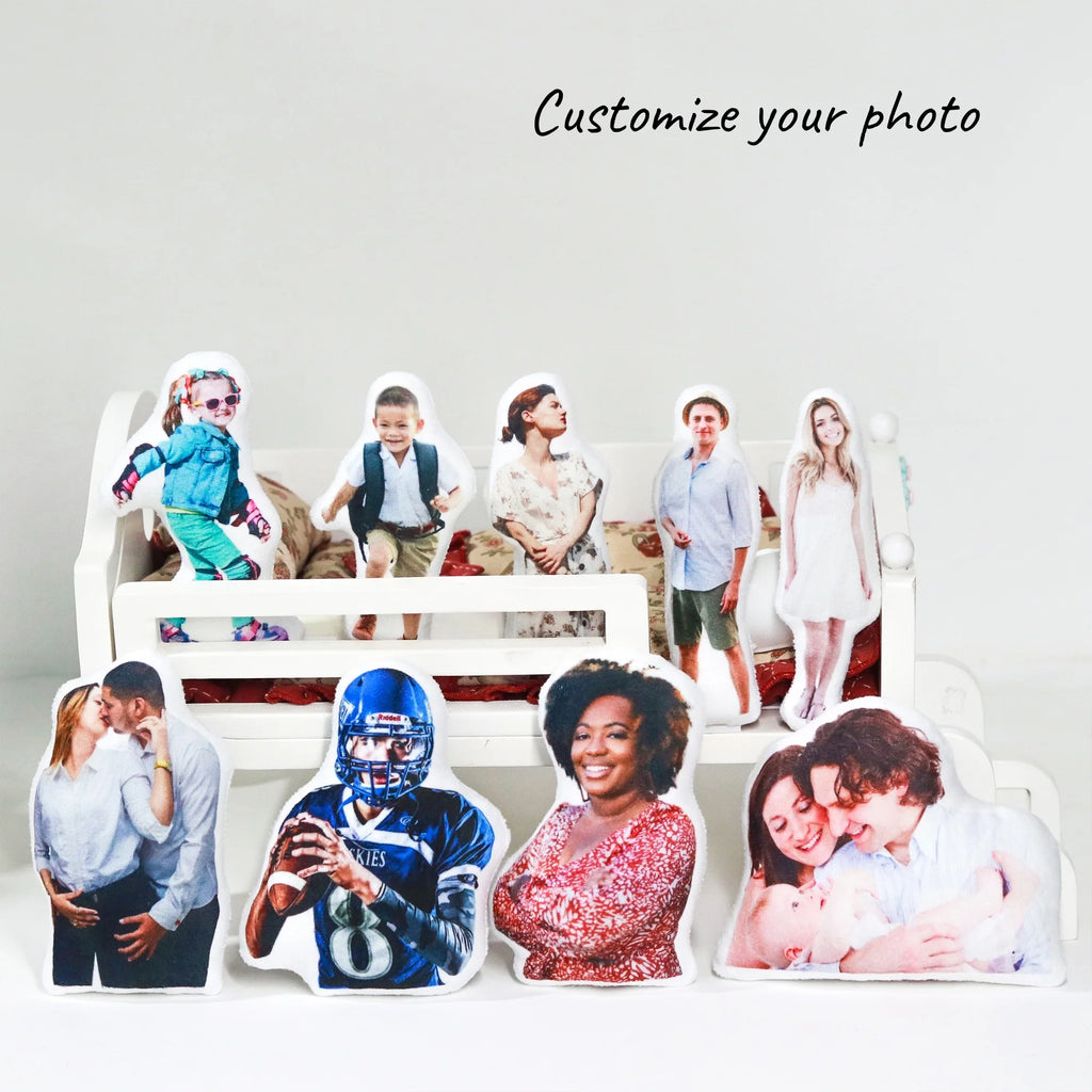 Custom Shape Photo Pillow Personalized Gift for Loved Ones Unique Anniversary Birthday Present, Creative cushion with Your Image