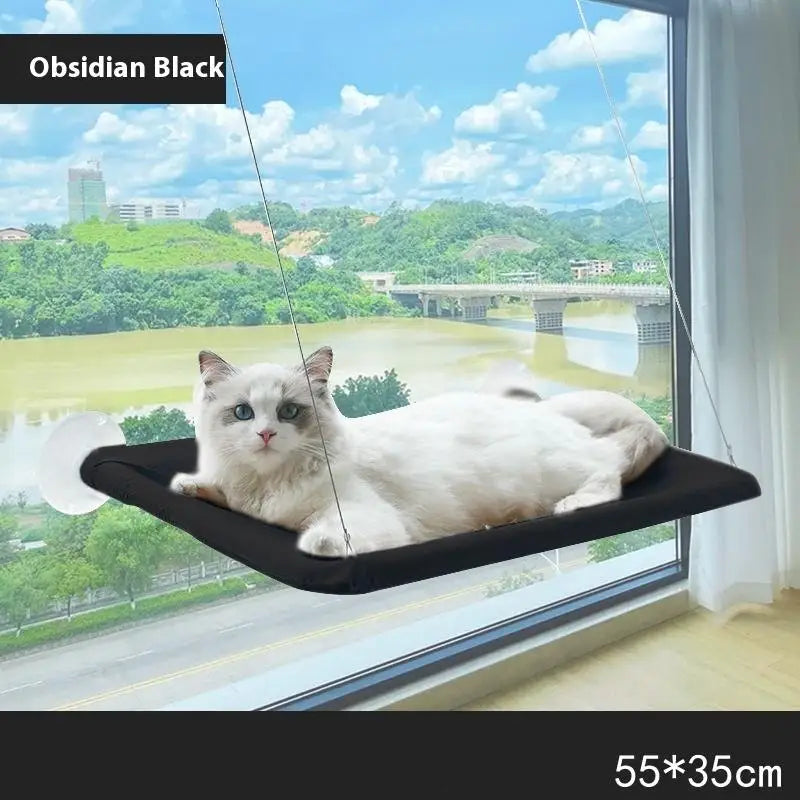 〔HM4〕Wood Cat Bed Space Capsule Cat House Cat Hammock Cat Window Bed Space Capsule Non Perforated Suspension Hammock Bed