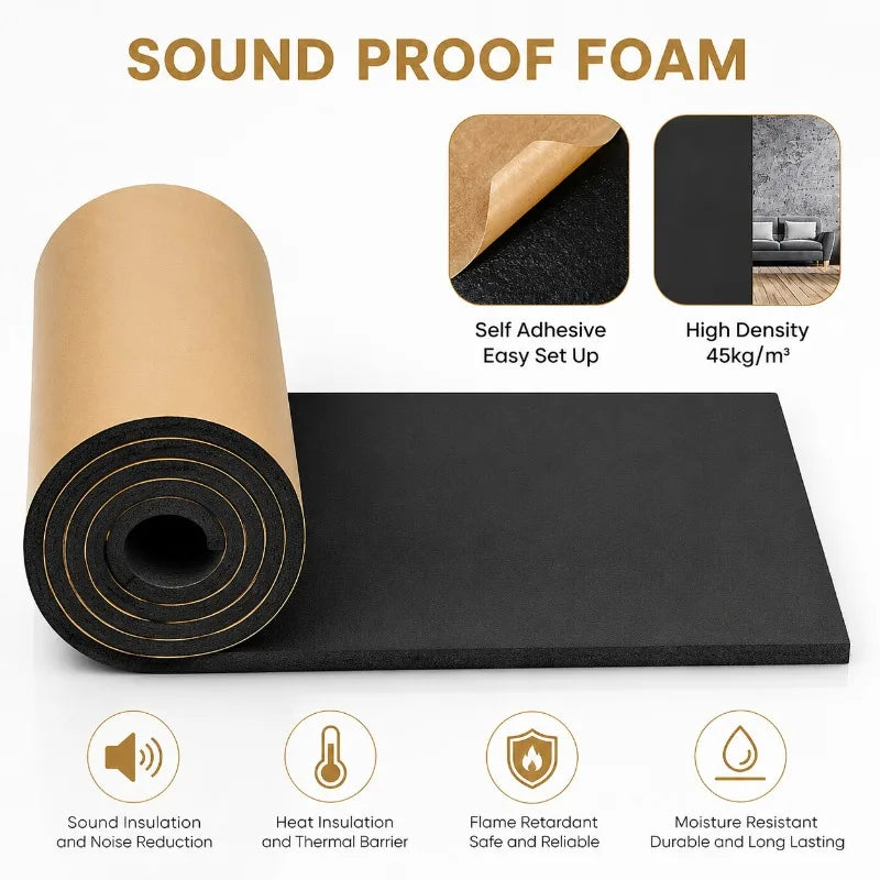 Self-Adhesive Sound Deadening Foam Mat