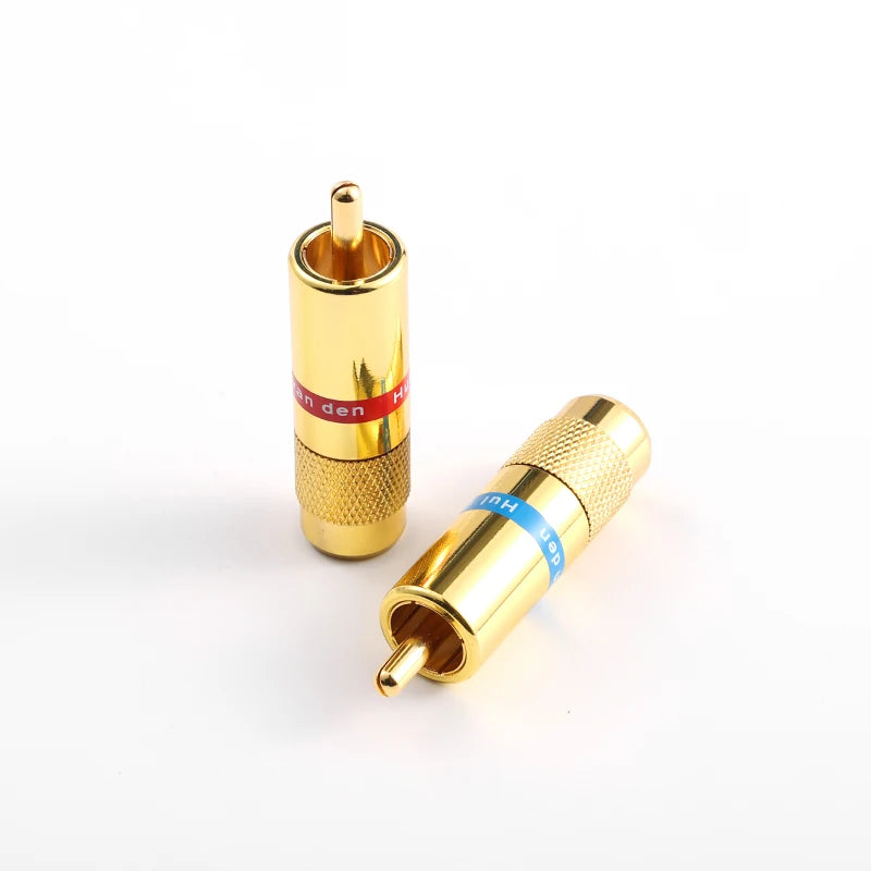 HIFI 24K Gold Plated Van den Hul RCA Plugs