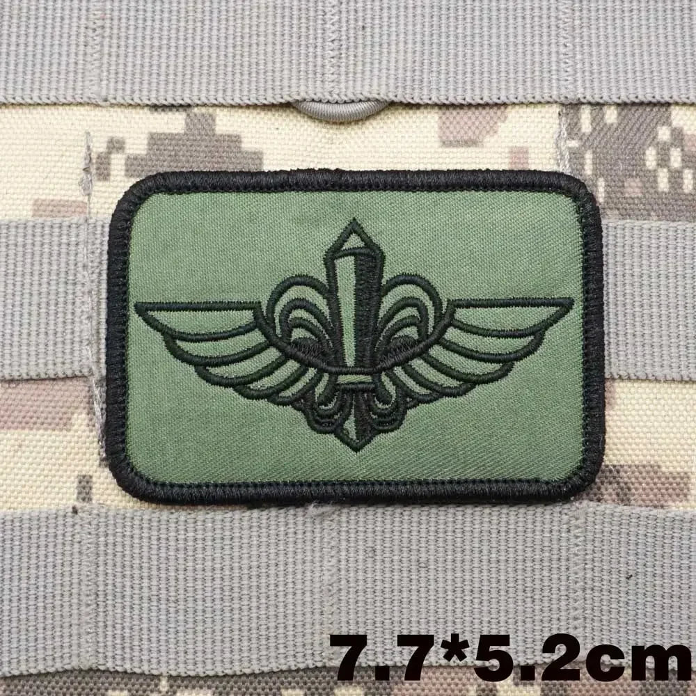 Israel Flag Embroidery Patch Hook and Loop Mlrs Army Morale Badge Israeli Language Outdoor Equipment Tactical Backpack Sticker