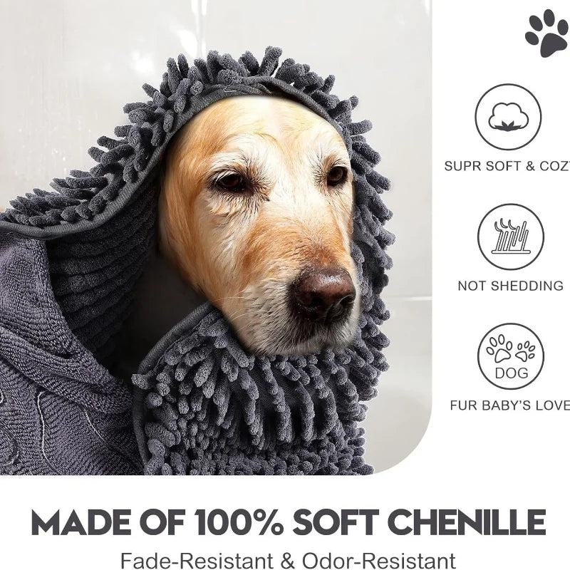 Super Absorbent Quick Dry Pet Towel Soft Dog Bath