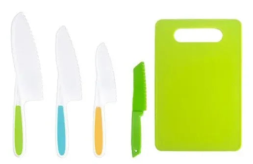 Kids Cooking Cutter Set Kids Knife Toddler Cutter Plastic Cake Fruit Knives Children DIY Peeler Tools Kitchen Accessories