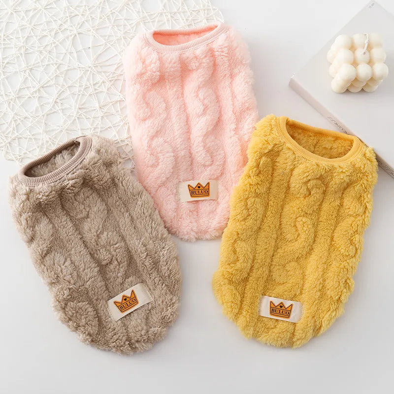 Soft Cozy Cat Clothes Autumn Winter Warm Fleece Sweatshirt for Small Dogs Puppy Kitten Jacket Coat Pet Sphynx Costume Sweater