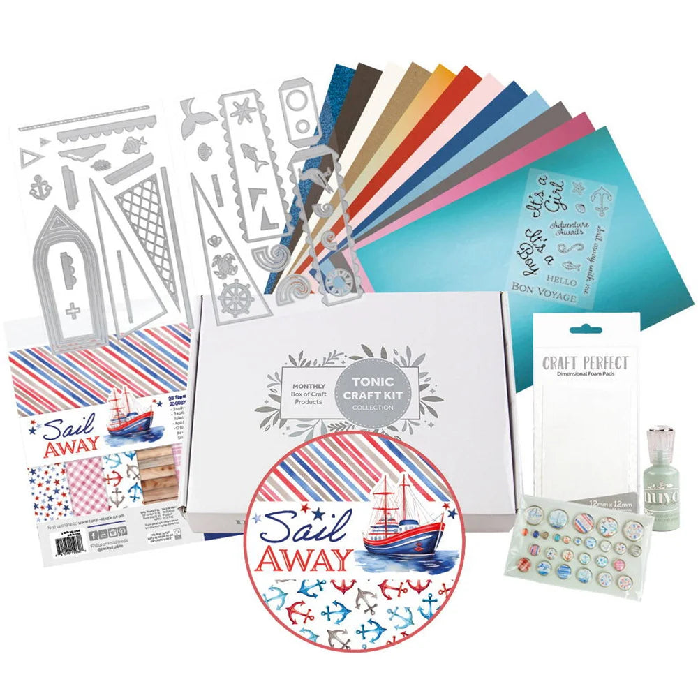 New Sail Away Boat Box Die Set Metal Cutting Dies DIY Scrapbooking Album Embossing Petal Perfection Gift Cuts Crafts Decoration