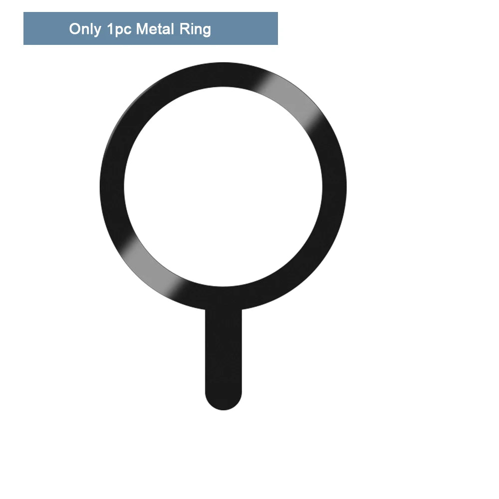 4pcs/3pcs/1pc/lot Metal Ring Plate For Magsafe Sheet Sticker iron Ring For iPhone 14 15 Magnetic Phone Holder Wireless Charger