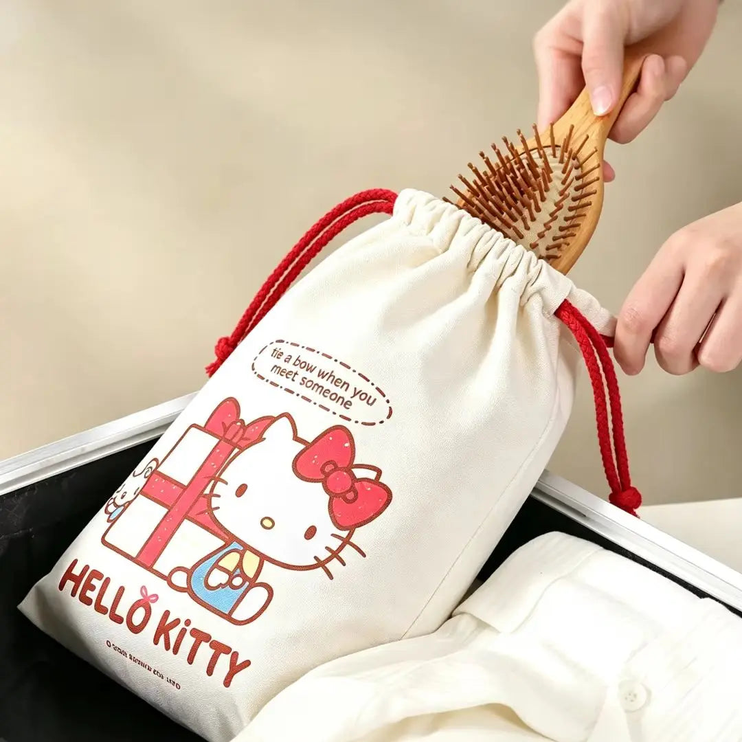 Sanrio Hello Kitty Bundle Pocket Travel Storage Bag Luggage