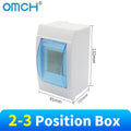 OMCH IP30 Indoor Distribution Box Plastic Consumer Unit Enclosure with Transparent Window ABS Plastic Power Distribution Box