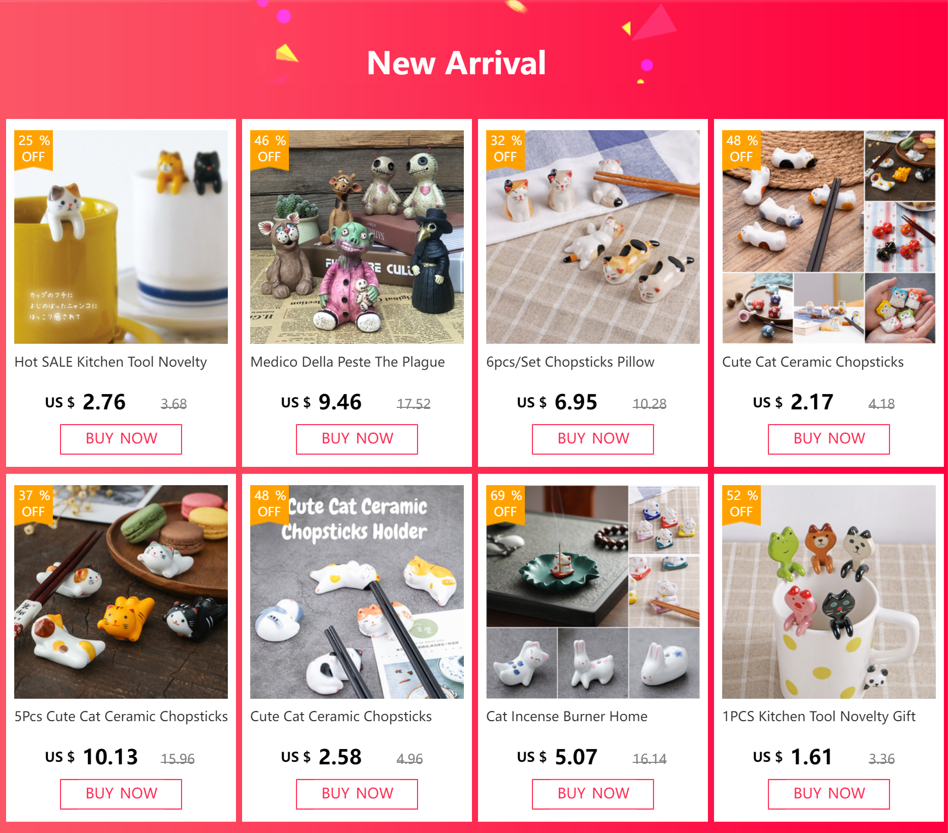 Cute Cat Ceramic Chopsticks Holder Stand Fine Design Chopstick Rack Pillow Care Rest Japanese Style Kitchen Tableware Tools New