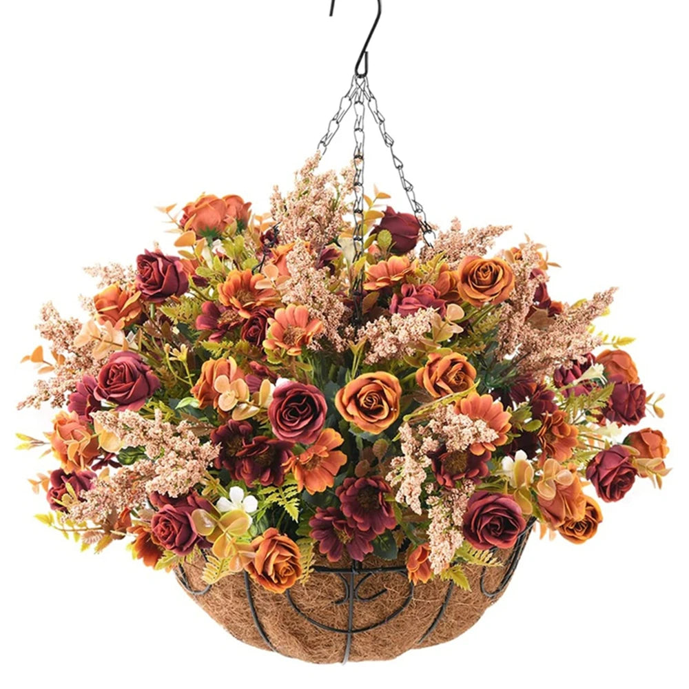 2/4pcs Artificial Flowers Roses Silk Wedding Home Room Table Vase Fillers Festival Outdoor Garden Couryard Decor Bridal Bouquets