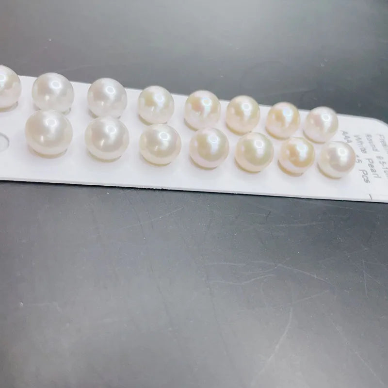 Natural Round Freshwater Pearls White AAA Grade 5mm-5.5mm