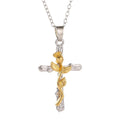 Fashion Gothic Pink Cross Necklace For Women Charm Y2K