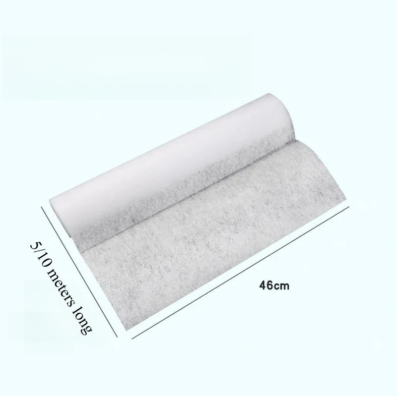5/10M Disposable Hood Oil Filter Paper Non-woven Cooker Hood Extractor Fan Filter Kitchen Hood Grease Anti Oil Cotton