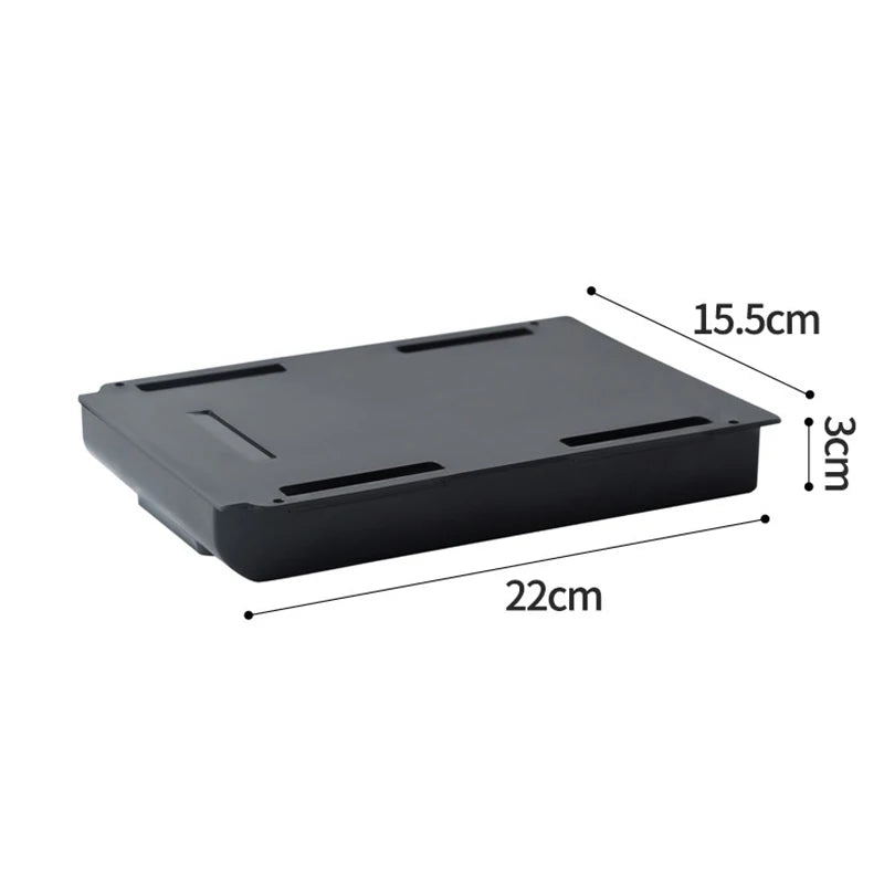  Invisible Under The Desk Storage Box Pull Out Storage Table Shelf Hanging Under Desk Drawer Large Capacity Undertable Drawer