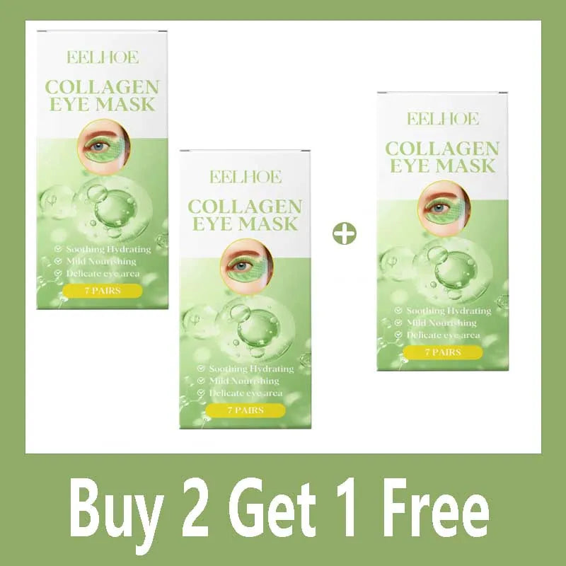 Collagen Eye Mask Patches Moisturizing Firming Anti Dark Circles Remove Eye Bags Eyes Care Gel Masks Pads Eyes Skin Care