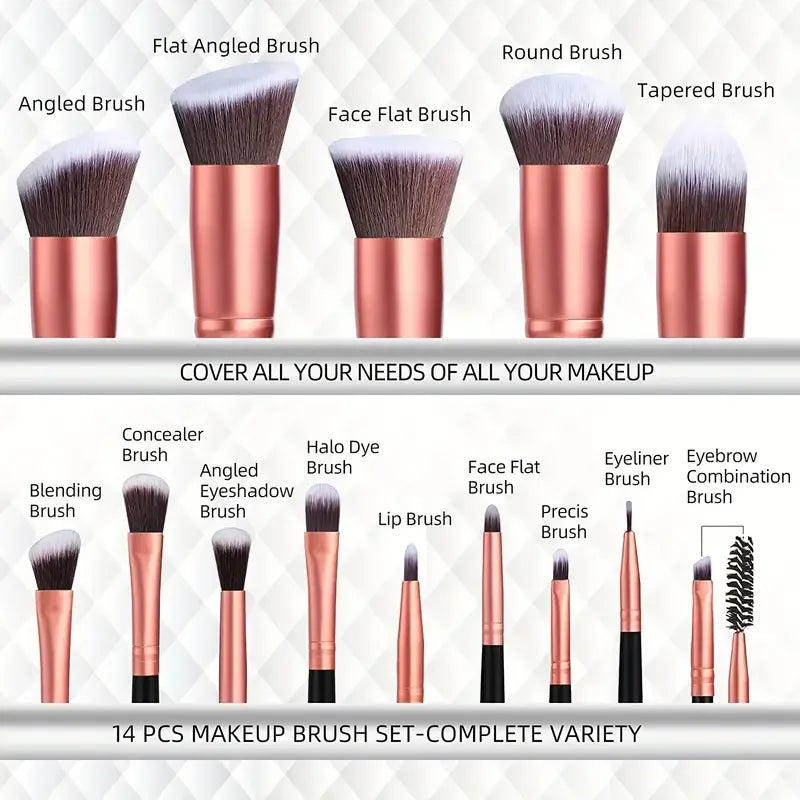 Makeup Brushes Set Professional Foundation Eye Shadow Concealers