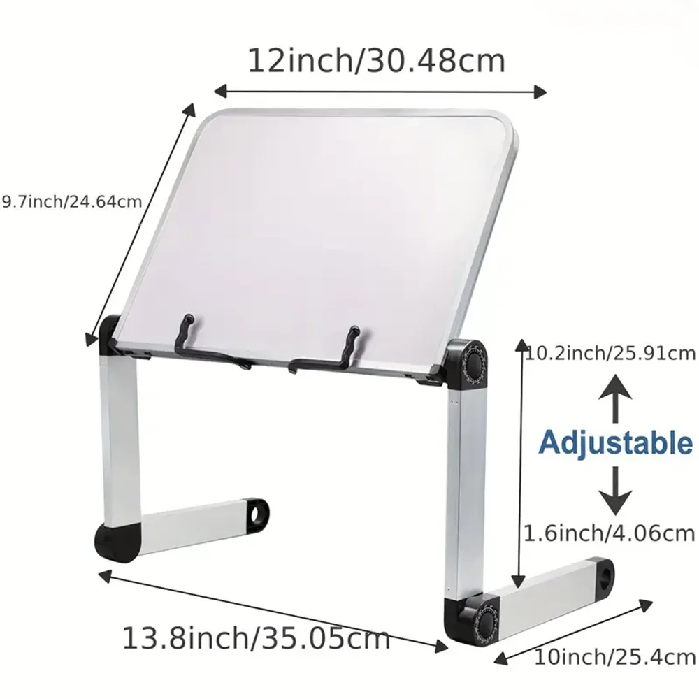 Foldable Reading Book Bracket Holder Bookcase Stand for Books PC 360 Degree Rotation Hight Adjustable Support Desk Organizer