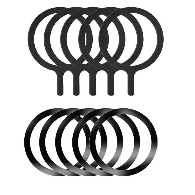 10/5/1PCS Thin Magnetic Metal Plate Ring For Magsafe Wireless Charger Iron Sheet Sticker Magnet Car Phone Holder Universal