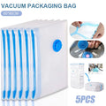 Vacuum Storage Bags Transparent Folding Compressed Space Storage Bag Travel Seal Packet Organizers For Clothes Pillow Bedding