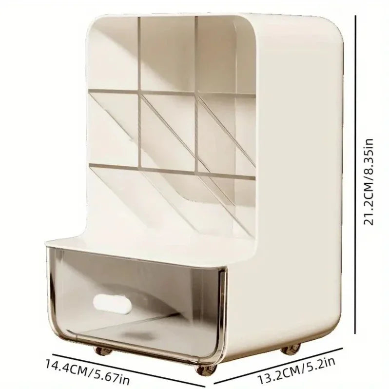 Multi-Layer Desk Organizer Large Capacity Office Accessories Slanted Insert
