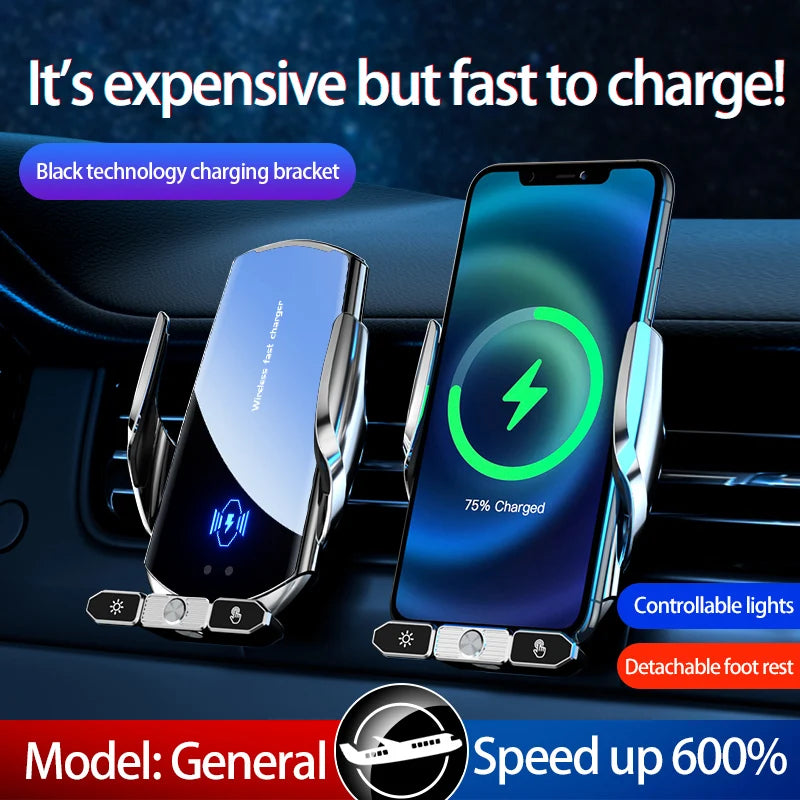 Gravity Car Holder Stand Wireless Charger Phone Air Vent Clip Mount Mobile Cell Gps Support for Iphone 14 13 12 X Samsung Xiaomi