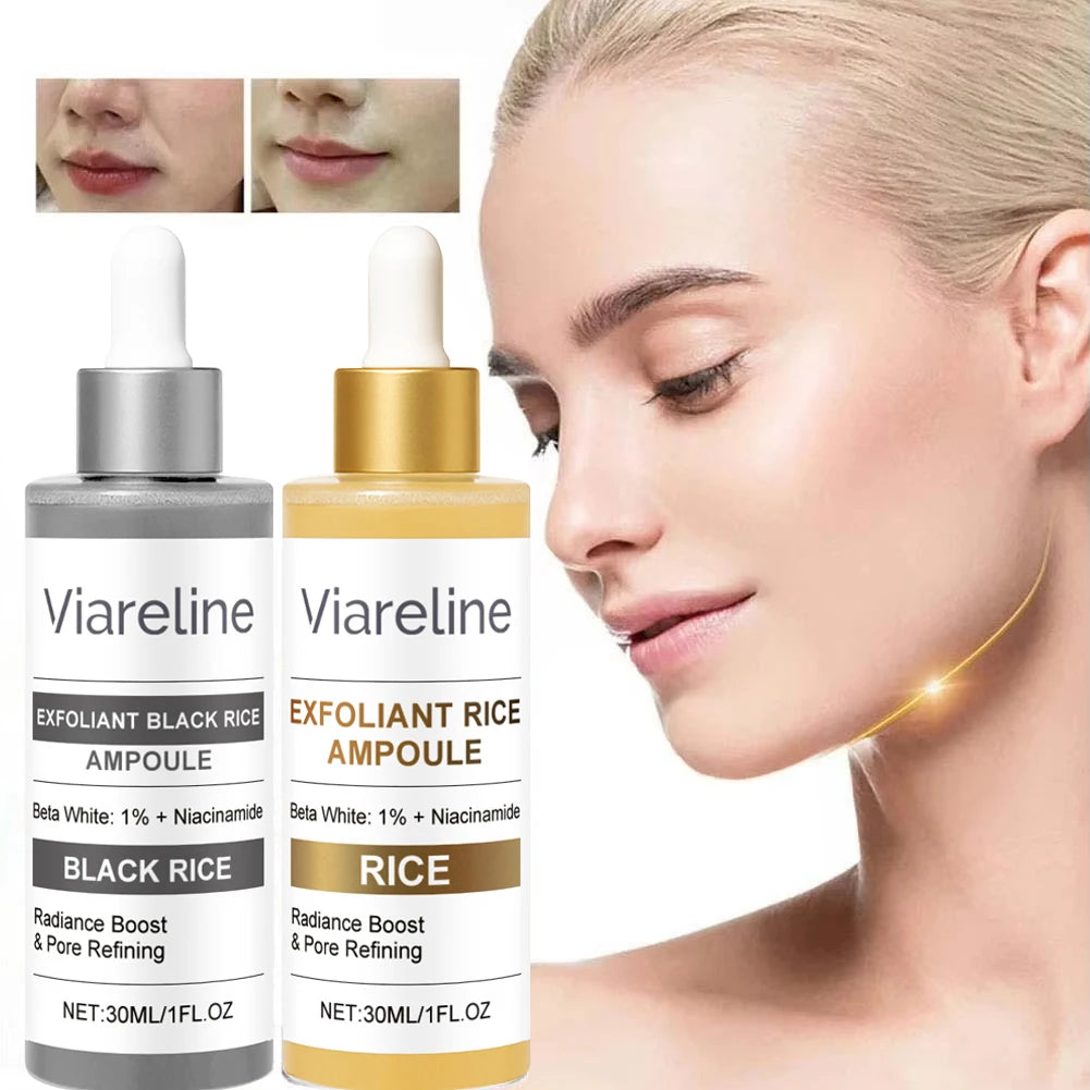 Rice Exfoliating Serum Facial Moisturizing Soften Serum Blackhead Removal Hydrating Pore Shrinking Korean Skin Care