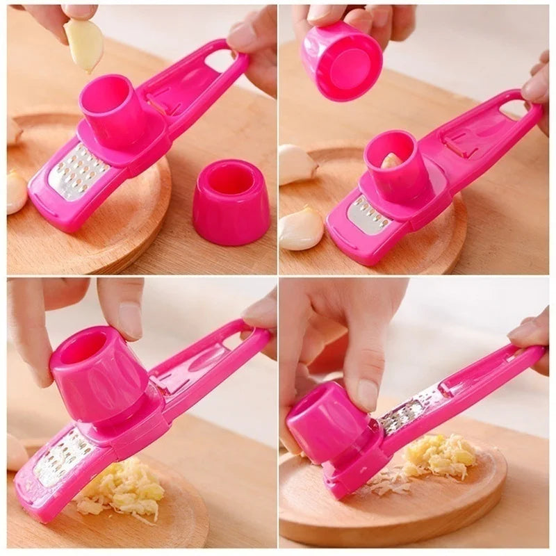 Kitchen Gadget Multi-functional Creative Garlics Grinder GarlicPaste GarlicPress KitchenTool Household VegetableTools Homegadget