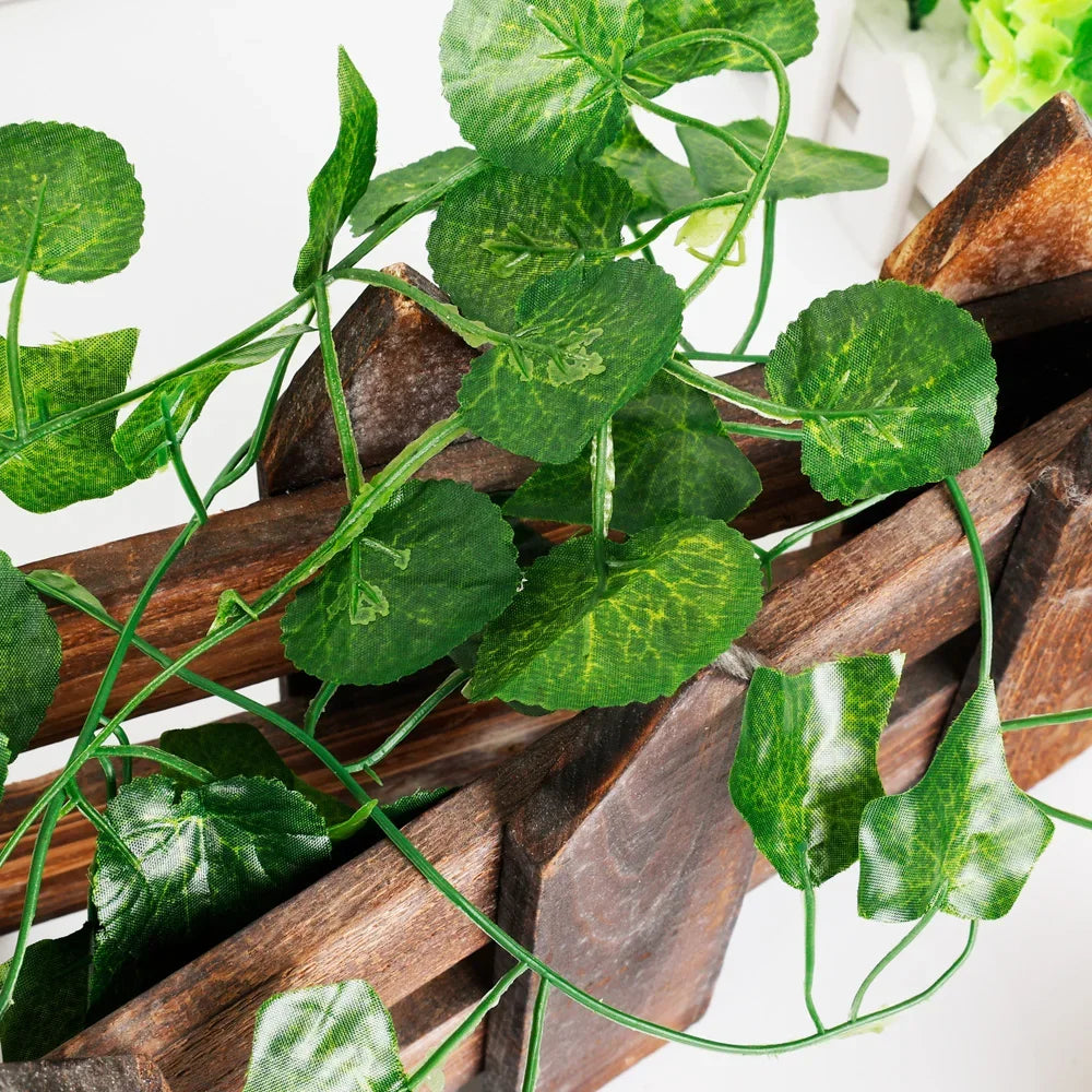 2/4/8/10M Artificial Ivy Leaves Garland Hanging Vines Fake Plants